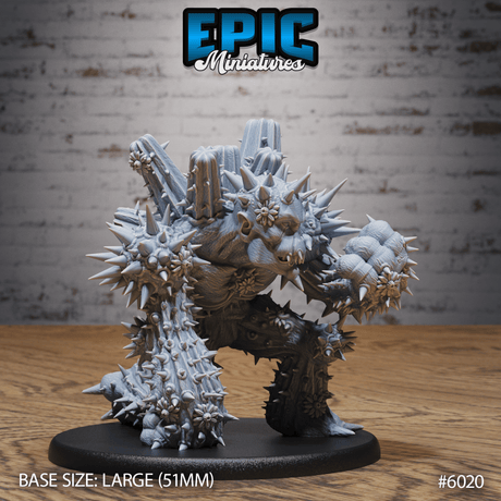 Cactus golem Miniature | 6020 - Tabletop RPG & D&D miniature. Perfect for wargaming & collectors