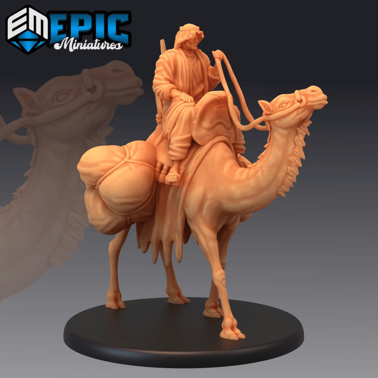 Camel Miniature | C - Tabletop RPG & D&D miniature. Perfect for wargaming & collectors