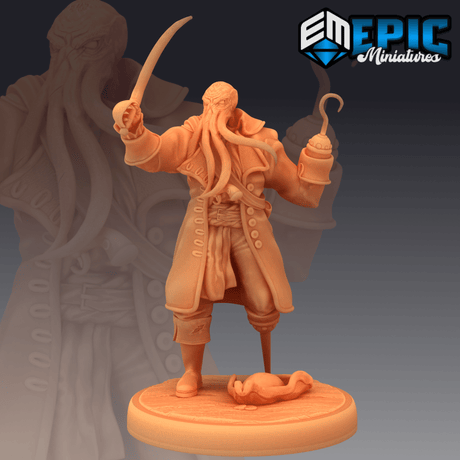Captain Ahathid Miniature | C - Tabletop RPG & D&D miniature. Perfect for wargaming & collectors