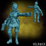 Captain Guardsmen Miniature | Left - Tabletop RPG & D&D miniature. Perfect for wargaming & collectors