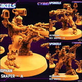 Caristrophan Shock Snaper Miniature | Full Set All Models - Tabletop RPG & D&D miniature. Perfect for wargaming & collectors