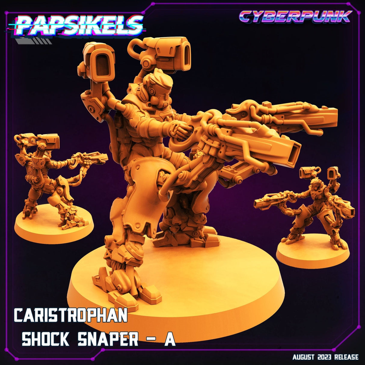 Caristrophan Shock Snaper Miniature | Snaper A - Tabletop RPG & D&D miniature. Perfect for wargaming & collectors