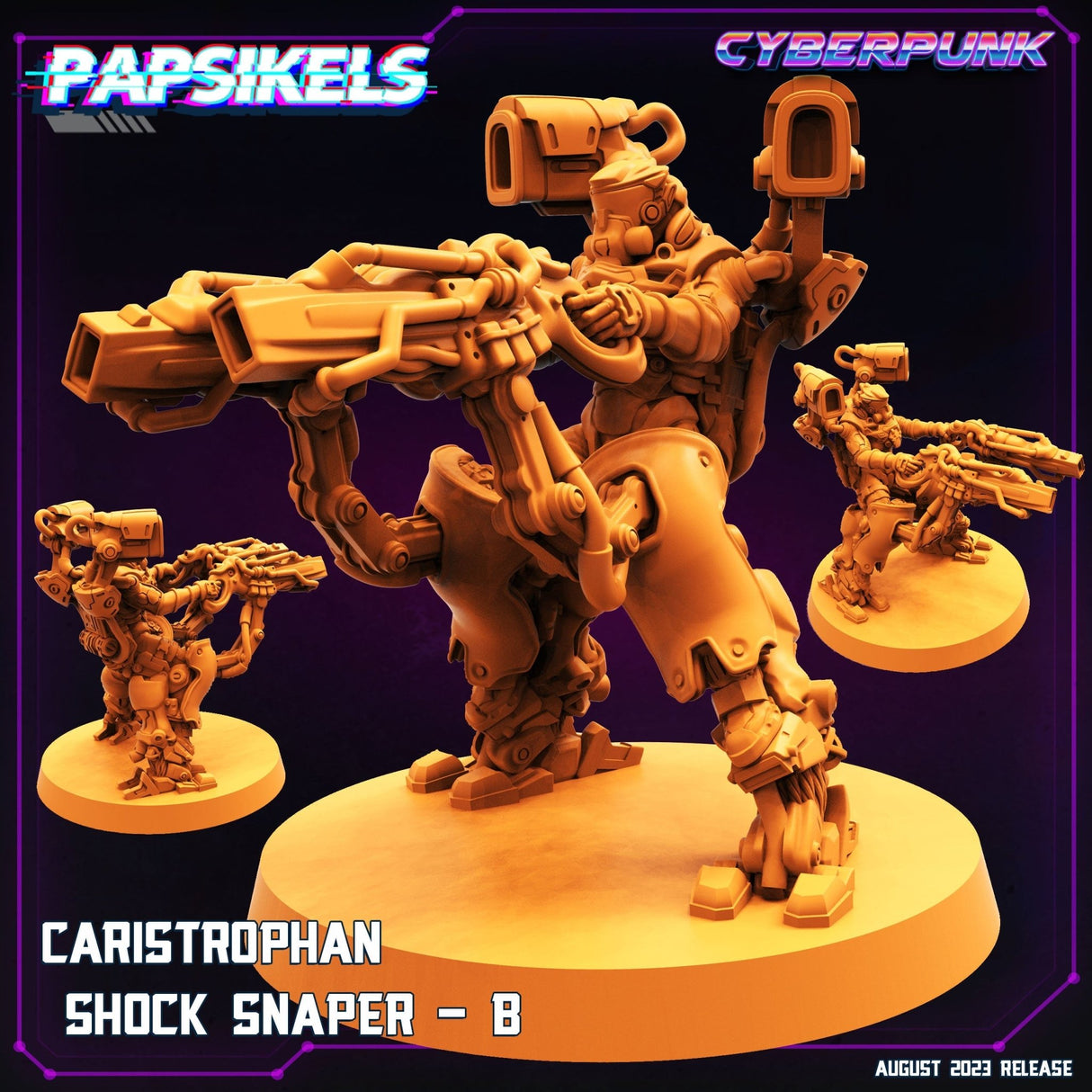 Caristrophan Shock Snaper Miniature | Snaper B - Tabletop RPG & D&D miniature. Perfect for wargaming & collectors