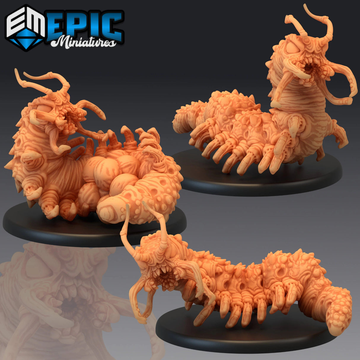 Carrion Bug Miniature | Set of 3 - Tabletop RPG & D&D miniature. Perfect for wargaming & collectors