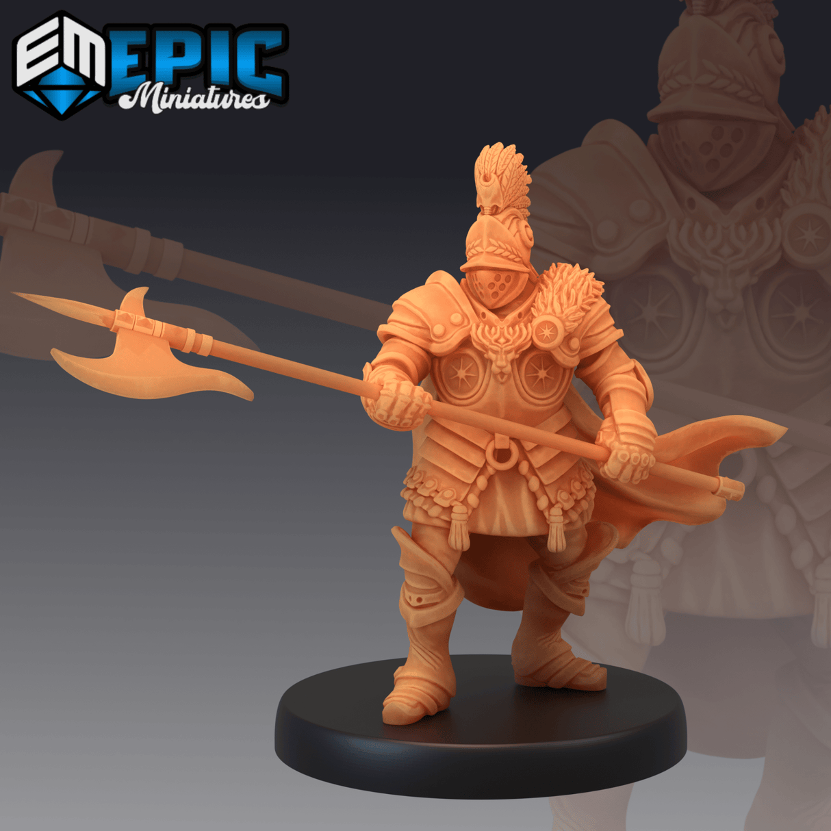 Castle Knight Miniature | C - Tabletop RPG & D&D miniature. Perfect for wargaming & collectors