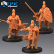 Castle Knight Miniature | Set of 3 - Tabletop RPG & D&D miniature. Perfect for wargaming & collectors