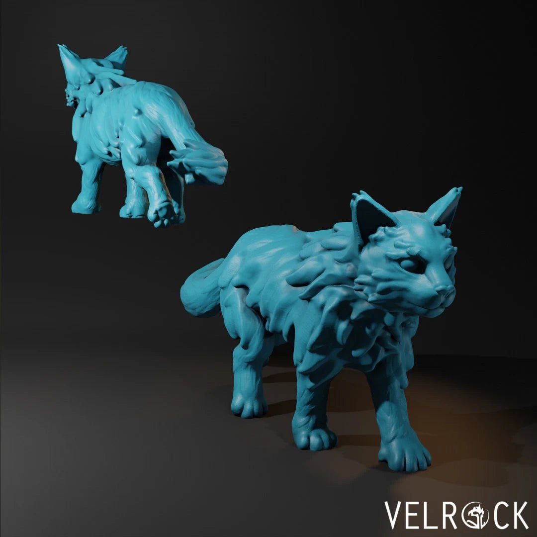 Cat Familiar Miniature - A - 28mm