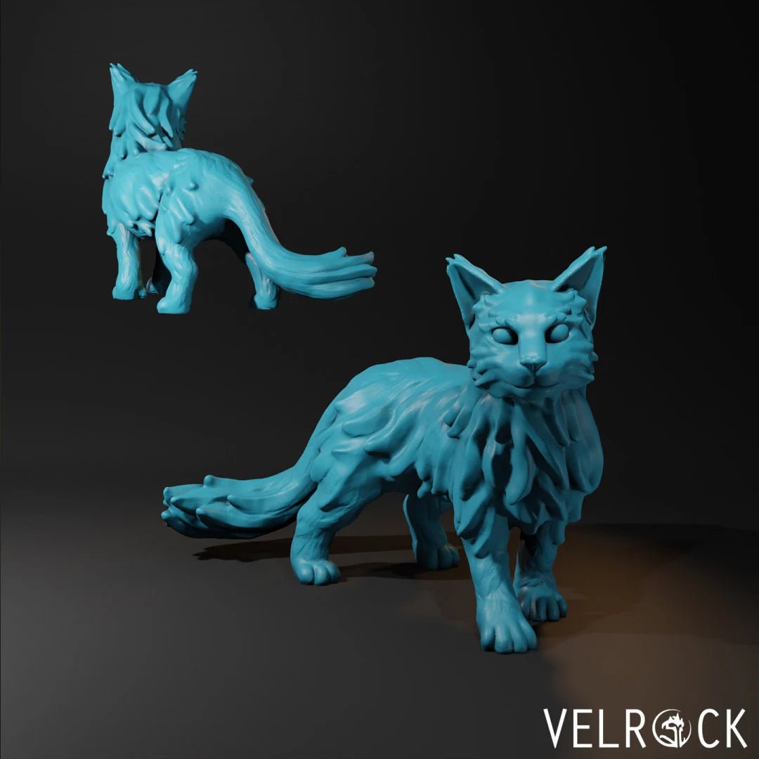 Cat Familiar Miniature | C - Tabletop RPG & D&D miniature. Perfect for wargaming & collectors