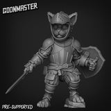 Cat Folk Knight Paladin Miniature | D - Tabletop RPG & D&D miniature. Perfect for wargaming & collectors