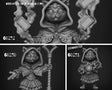 CatFolk Mage Miniature | Set of 3 - Tabletop RPG & D&D miniature. Perfect for wargaming & collectors