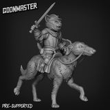 CatFolk Rider Paladin Miniature | C - Tabletop RPG & D&D miniature. Perfect for wargaming & collectors
