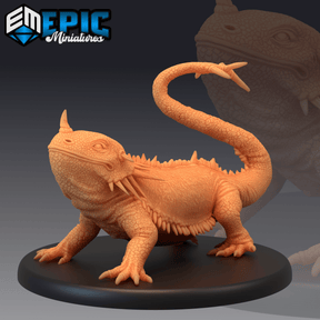 Cave Lizard Miniature | A - Tabletop RPG & D&D miniature. Perfect for wargaming & collectors