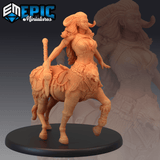 Centaur Female Miniature | A - Tabletop RPG & D&D miniature. Perfect for wargaming & collectors