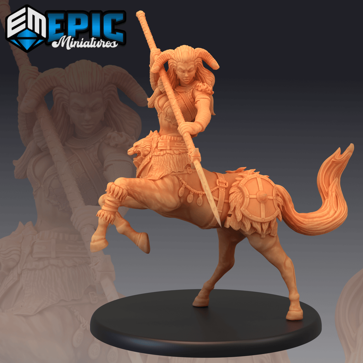 Centaur Female Miniature | C - Tabletop RPG & D&D miniature. Perfect for wargaming & collectors