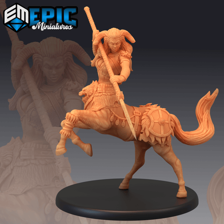 Centaur Female Miniature | C - Tabletop RPG & D&D miniature. Perfect for wargaming & collectors