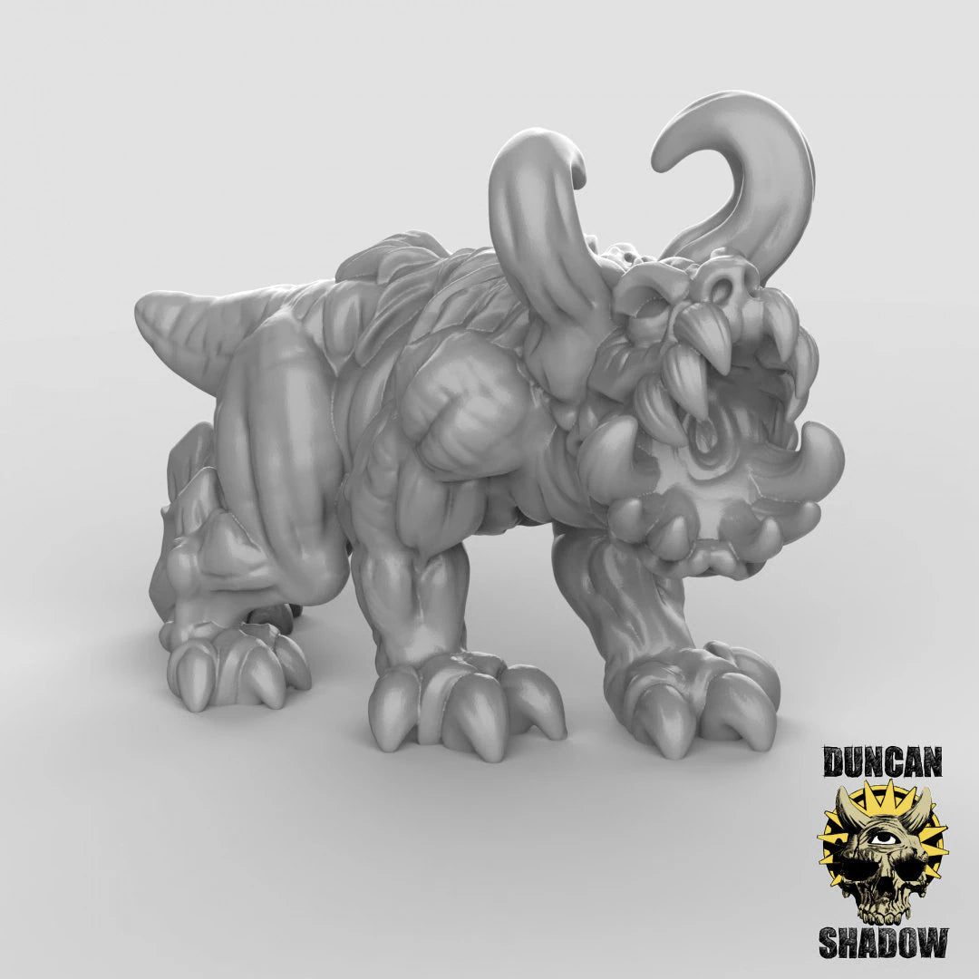 Chaos Hound Miniature | A - Tabletop RPG & D&D miniature. Perfect for wargaming & collectors