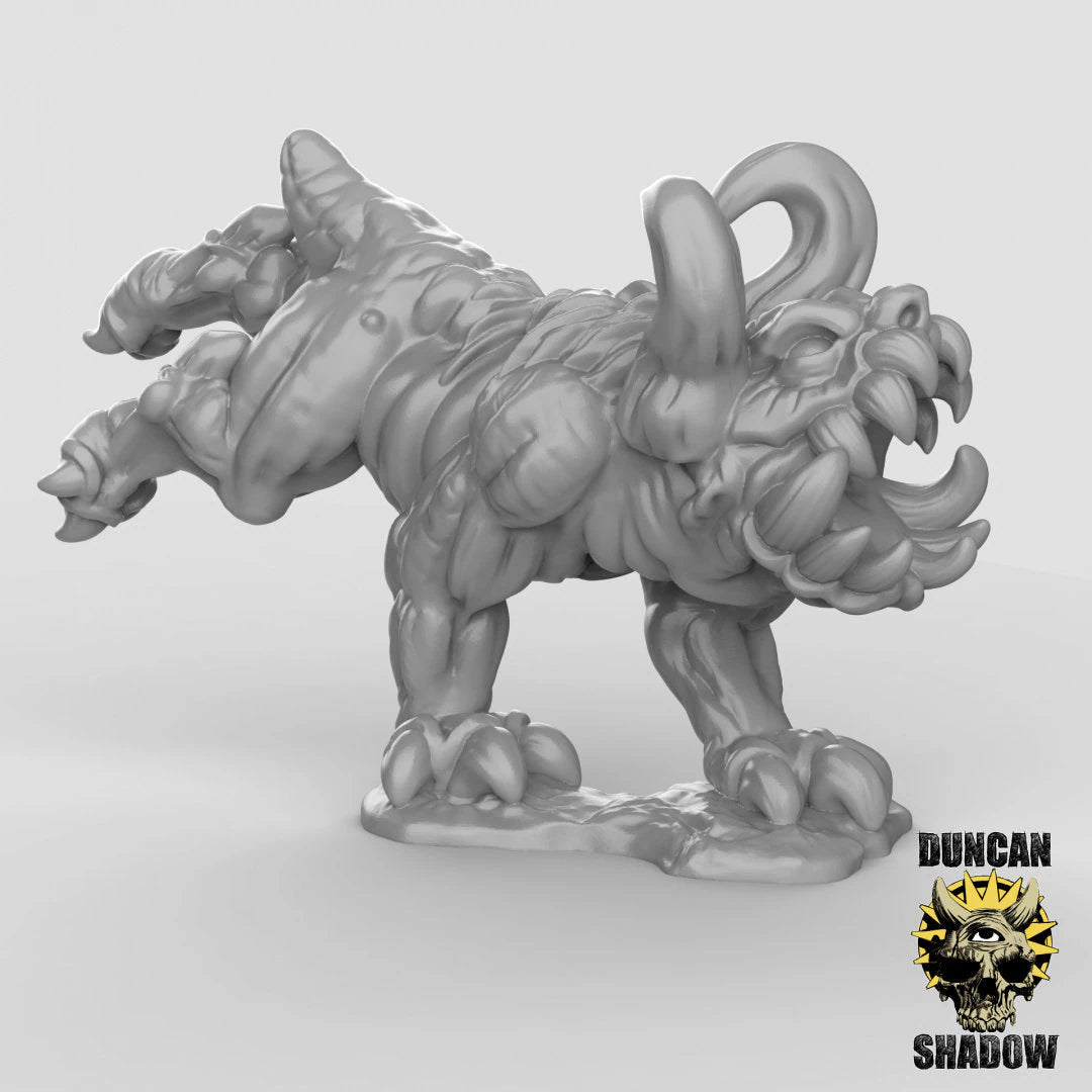 Chaos Hound Miniature - B - 32mm