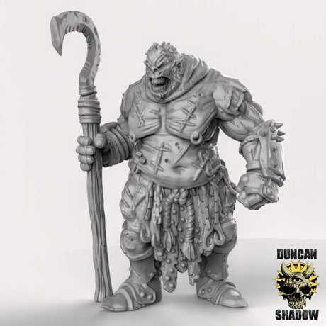 Chaos Ogre, Scarred Ones Miniature | Set of 3 - Tabletop RPG & D&D miniature. Perfect for wargaming & collectors