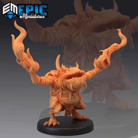Chaos Toad Miniature | C - Tabletop RPG & D&D miniature. Perfect for wargaming & collectors