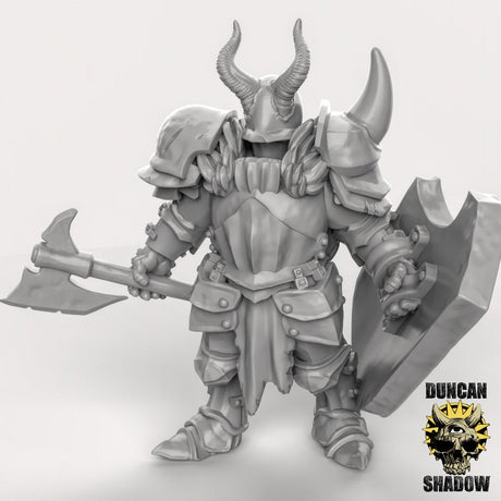 Chaos Warrior knight Miniature | A - Tabletop RPG & D&D miniature. Perfect for wargaming & collectors