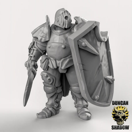Chaos Warrior knight Miniature | B - Tabletop RPG & D&D miniature. Perfect for wargaming & collectors