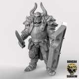 Chaos Warrior knight Miniature | C - Tabletop RPG & D&D miniature. Perfect for wargaming & collectors