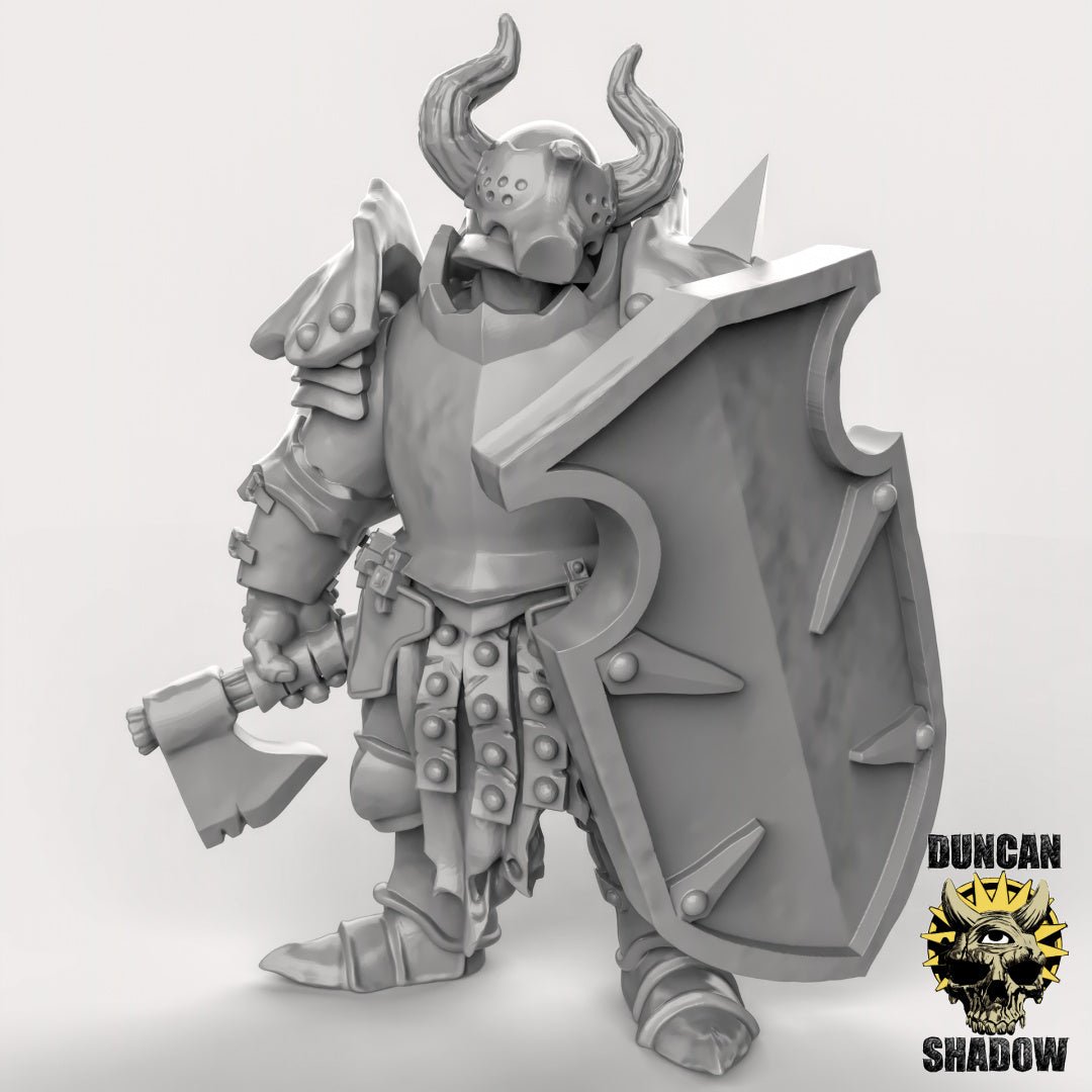 Chaos Warrior Miniature - D - 28mm