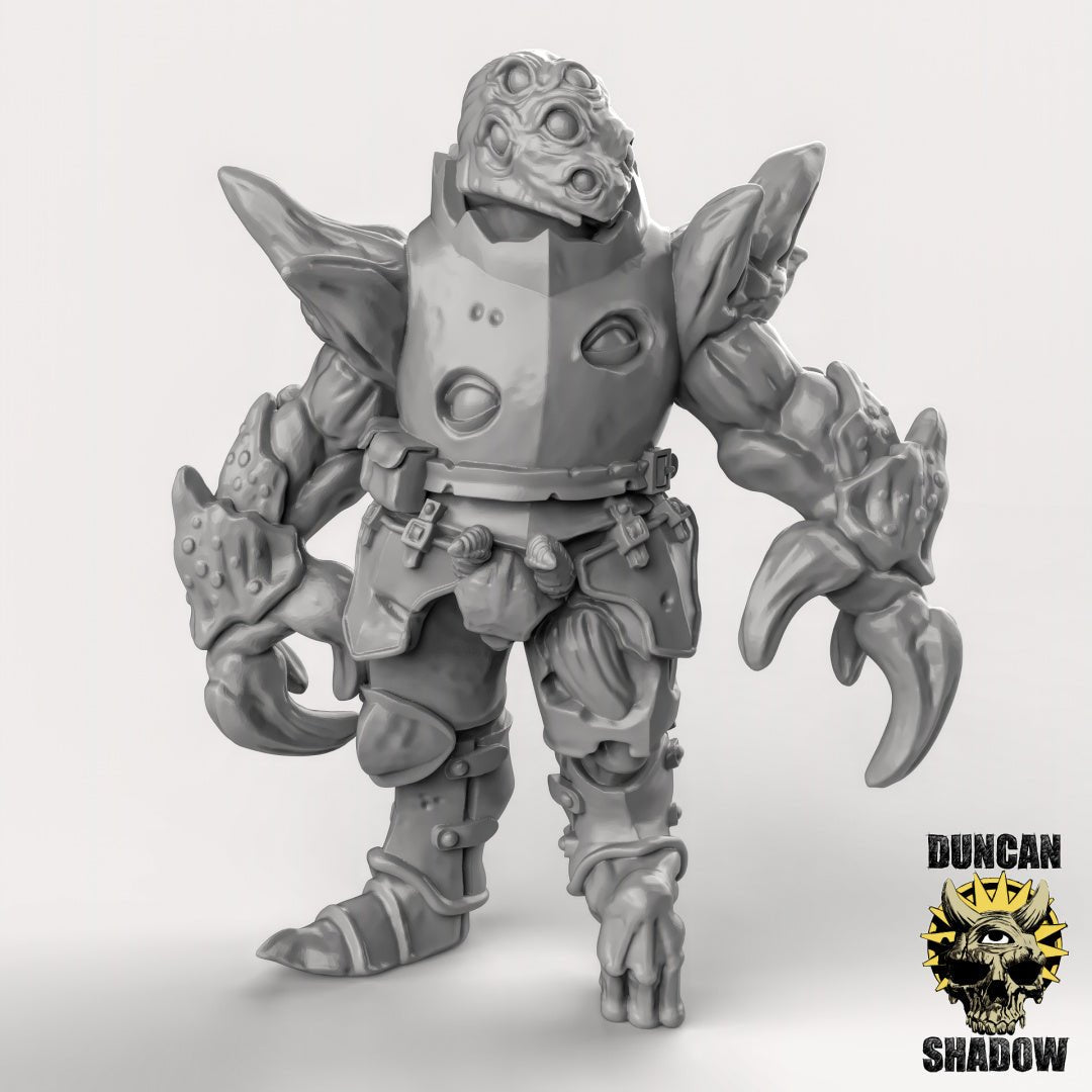 Chaos Warrior Miniature - D - 32mm