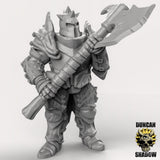 Chaos Warrior with twohanded axes Miniature | E - Tabletop RPG & D&D miniature. Perfect for wargaming & collectors