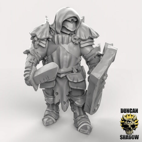 Chaos Warrior knight Miniature | E - Tabletop RPG & D&D miniature. Perfect for wargaming & collectors