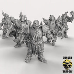 Chaos Warrior Miniature | Set of 5 - Tabletop RPG & D&D miniature. Perfect for wargaming & collectors