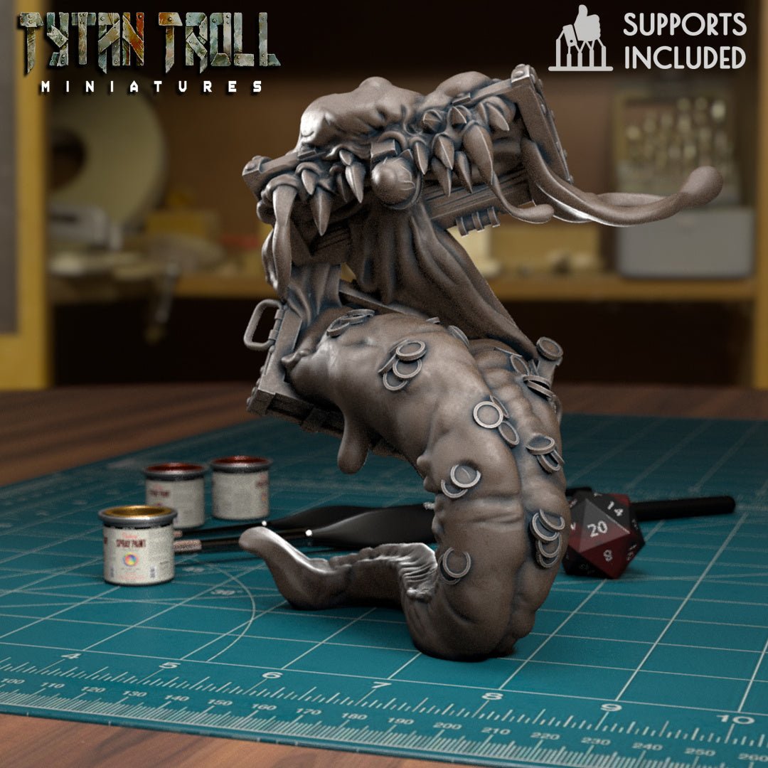 Chest Mimic Miniature | D - Tabletop RPG & D&D miniature. Perfect for wargaming & collectors