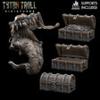 Chest Mimic Miniature | Set of 4 - Tabletop RPG & D&D miniature. Perfect for wargaming & collectors