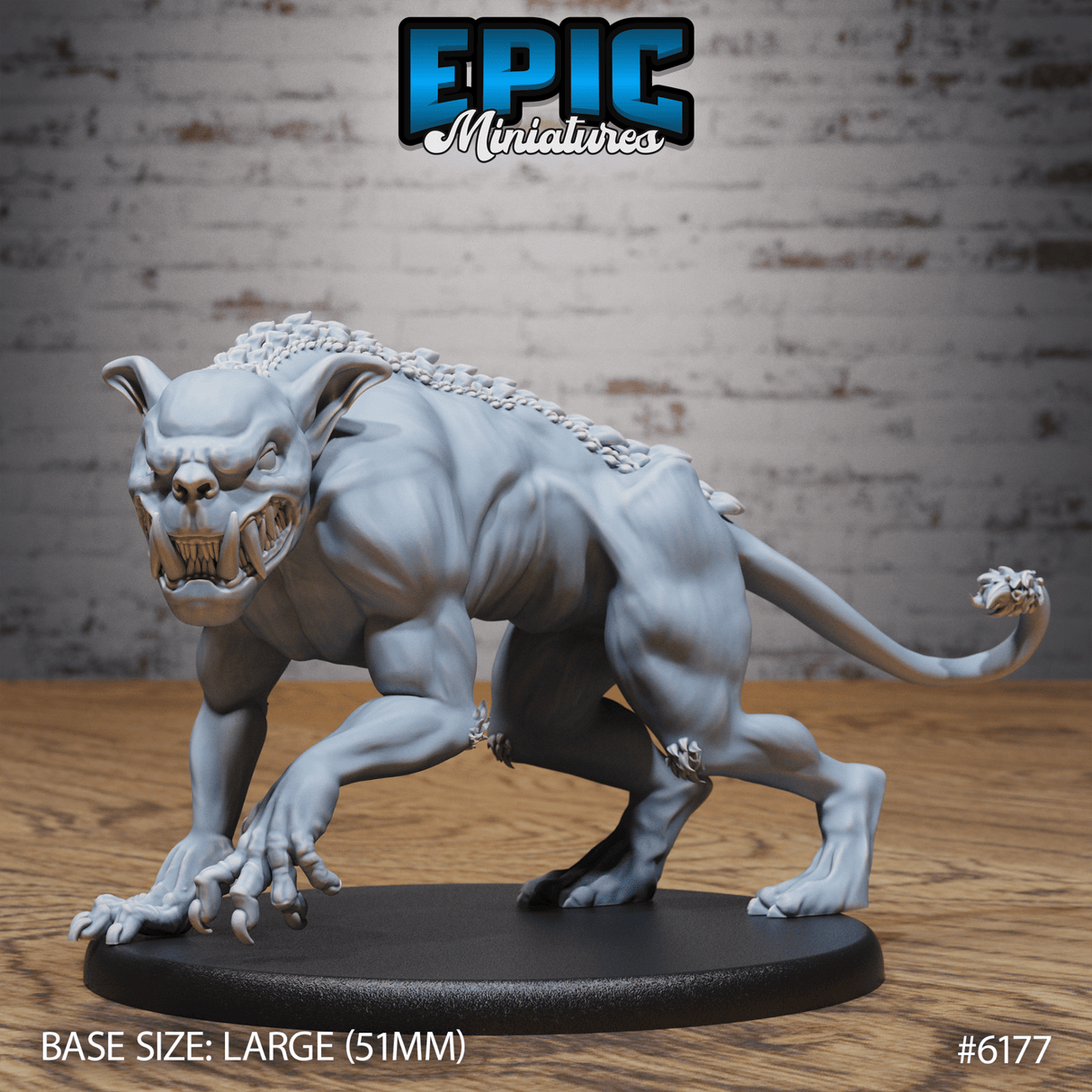 Chubacabra Miniature | 6177 - Tabletop RPG & D&D miniature. Perfect for wargaming & collectors