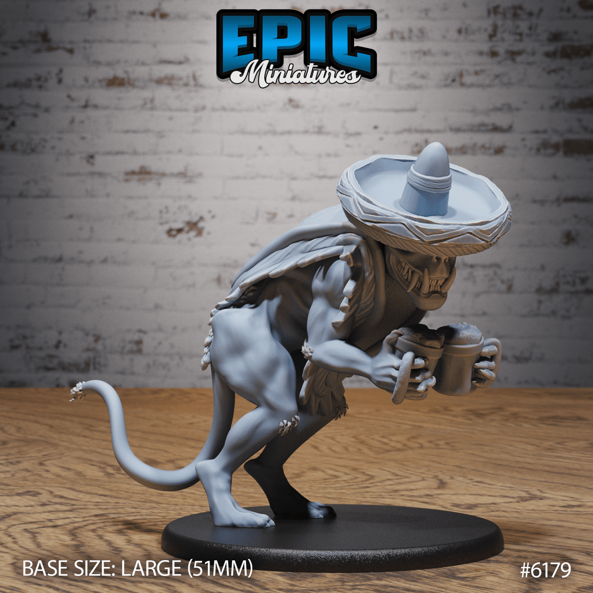 Chubacabra Miniature | 6179 - Tabletop RPG & D&D miniature. Perfect for wargaming & collectors