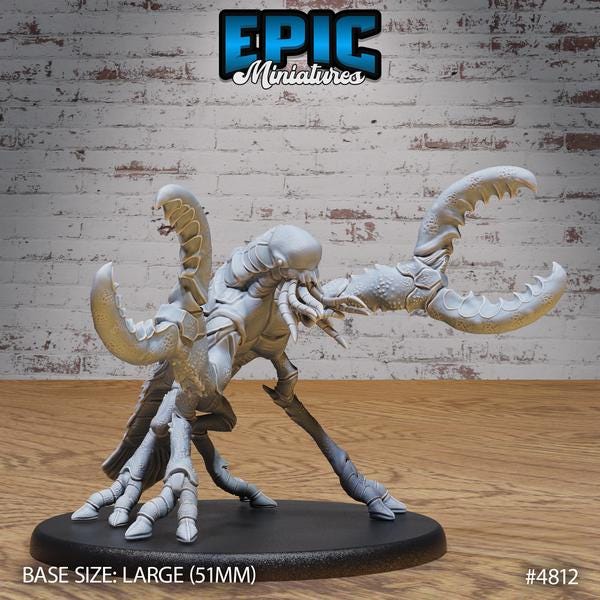 Chuul Miniature | 4812 - Tabletop RPG & D&D miniature. Perfect for wargaming & collectors