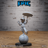 Circus Clown Set Miniature | B - Tabletop RPG & D&D miniature. Perfect for wargaming & collectors