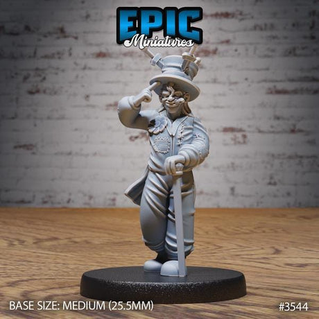 Circus Clowns Miniature | 3544 - Tabletop RPG & D&D miniature. Perfect for wargaming & collectors