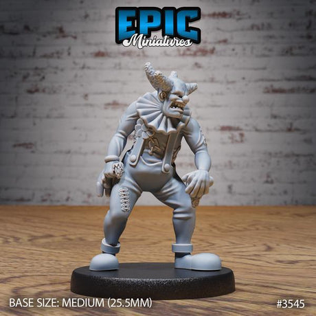 Circus Clowns Miniature | 3545 - Tabletop RPG & D&D miniature. Perfect for wargaming & collectors