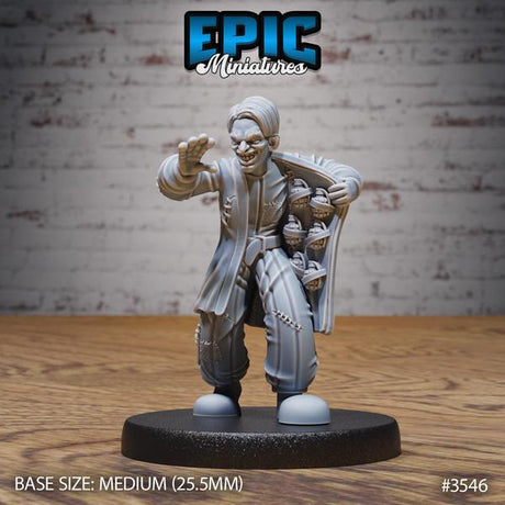 Circus Clowns Miniature | 3546 - Tabletop RPG & D&D miniature. Perfect for wargaming & collectors