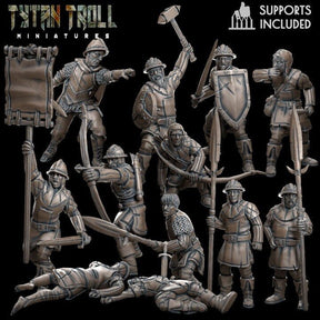 City Guards Bundle Deal Miniature | Full Set All Models - Tabletop RPG & D&D miniature. Perfect for wargaming & collectors