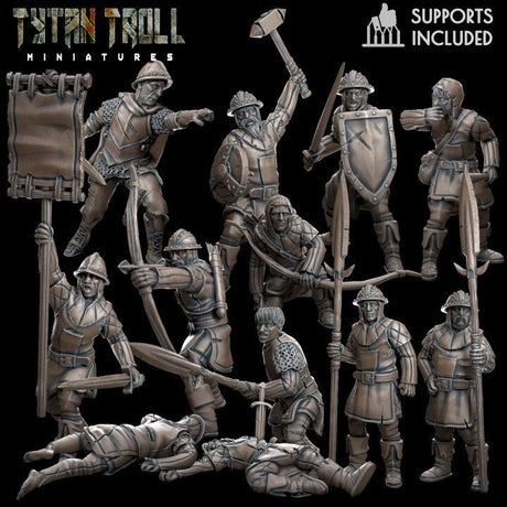 City Guards Bundle Deal Miniature | Full Set All Models - Tabletop RPG & D&D miniature. Perfect for wargaming & collectors