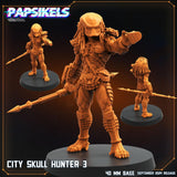 City Skull Hunter Miniature | City Hunter C - Tabletop RPG & D&D miniature. Perfect for wargaming & collectors