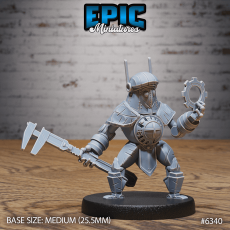 Clockwork Tinkerer Miniature | A - Tabletop RPG & D&D miniature. Perfect for wargaming & collectors