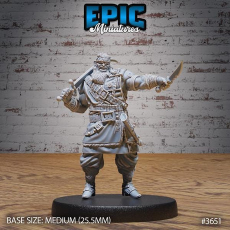 Coast Bandit Miniature | 3651 - Tabletop RPG & D&D miniature. Perfect for wargaming & collectors