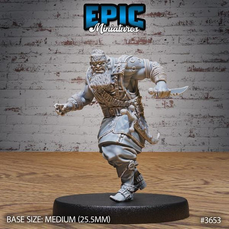 Coast Bandit Miniature | 3653 - Tabletop RPG & D&D miniature. Perfect for wargaming & collectors