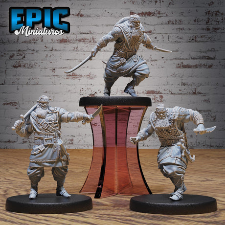 Coast Bandit Miniature | Full Set All Models - Tabletop RPG & D&D miniature. Perfect for wargaming & collectors