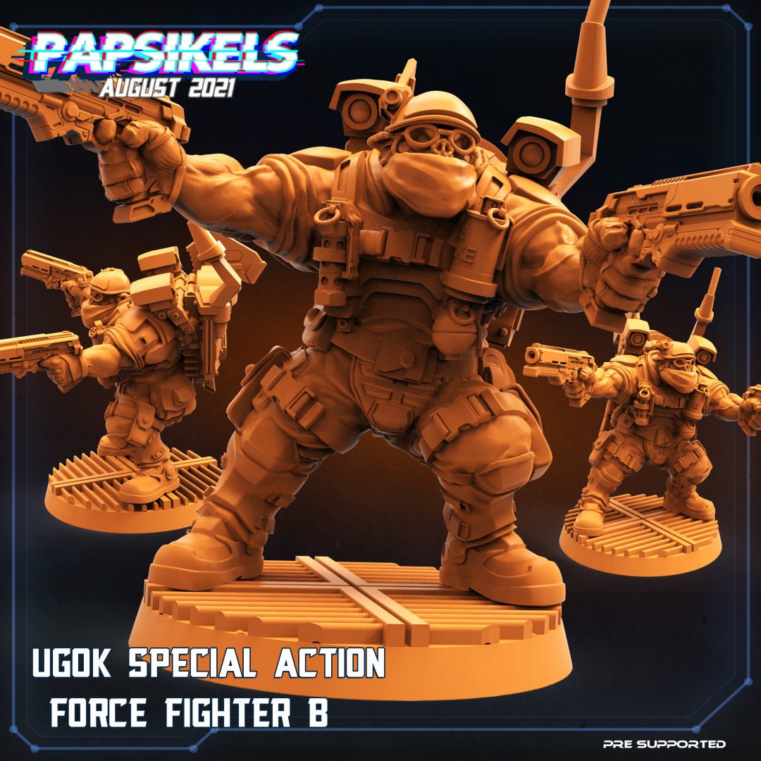 Colonial Marine Fireteam Miniature | E - Tabletop RPG & D&D miniature. Perfect for wargaming & collectors