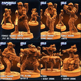 Colonial Marine Fireteam Miniature | Set of 6 - Tabletop RPG & D&D miniature. Perfect for wargaming & collectors