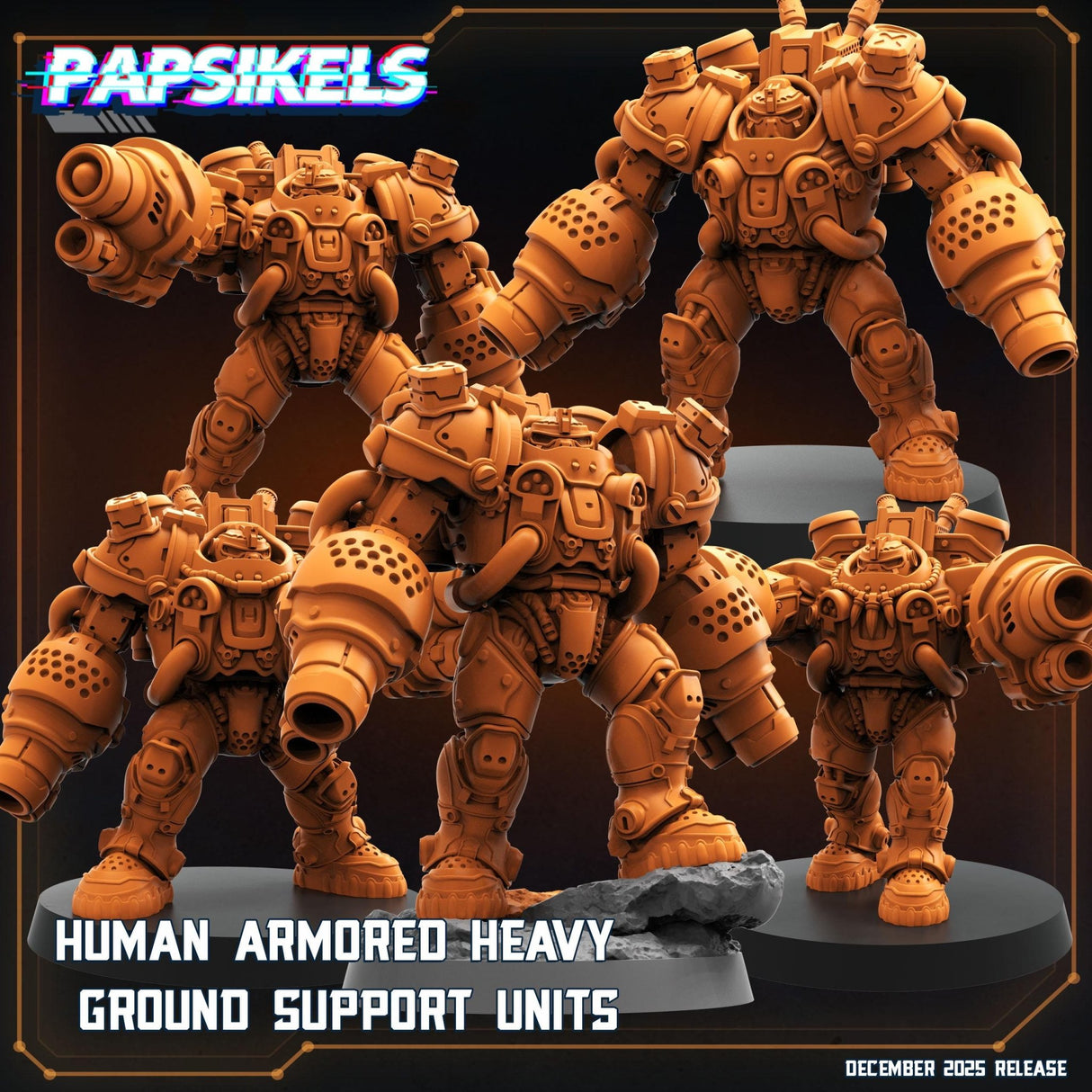 Colonial Marine Sci - Fi Human Armored suit | A - F - Tabletop RPG & D&D miniature. Perfect for wargaming & collectors